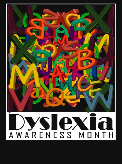 Dyslexia Awareness Month 3D Mixed Letters