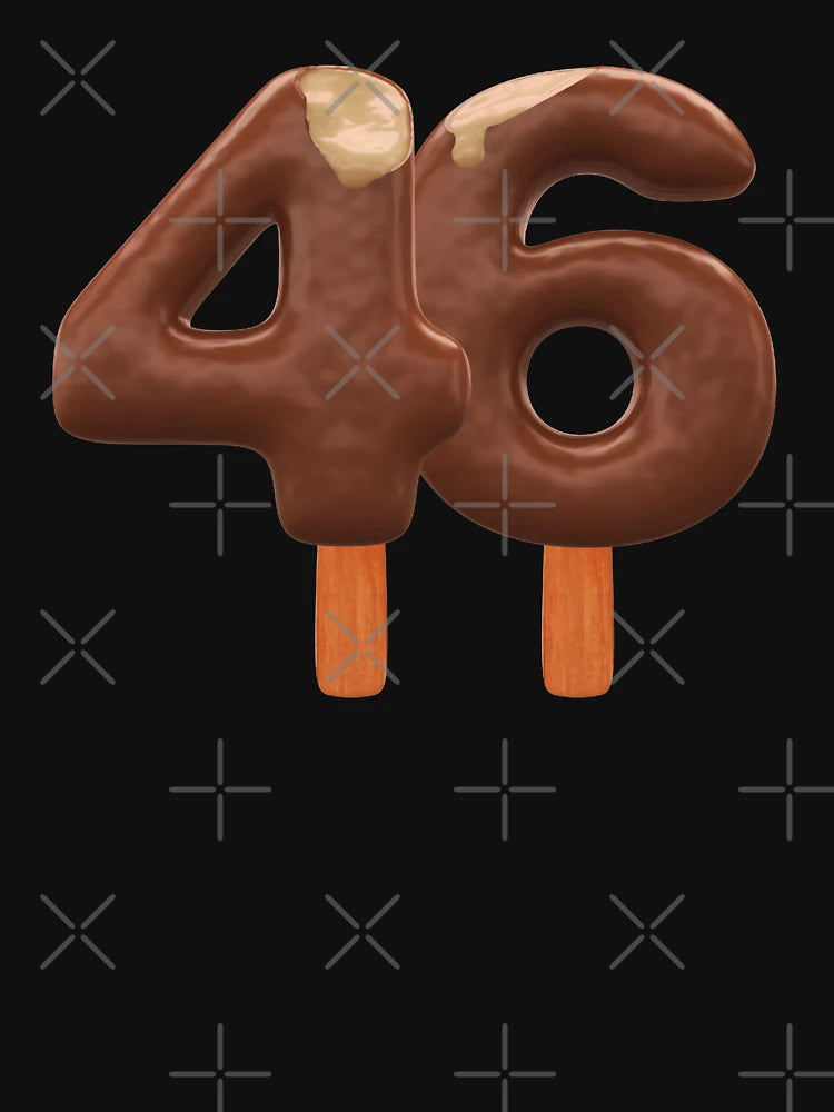 46 Ice Cream Fourty Six Number 3d Chocolate