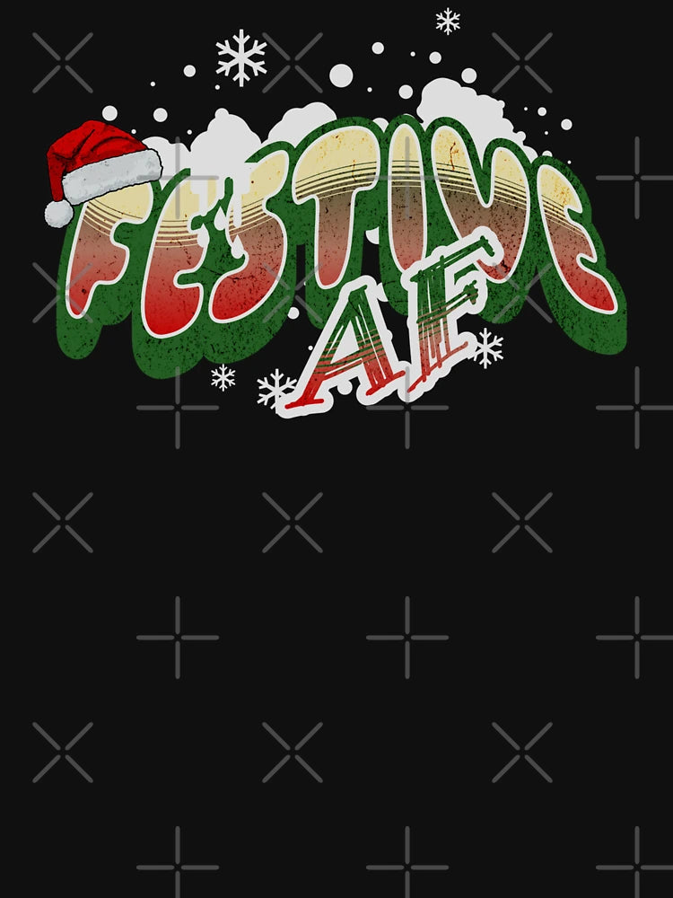 Festive AF, Funny Christmas spirit, christmassy, Festive as F