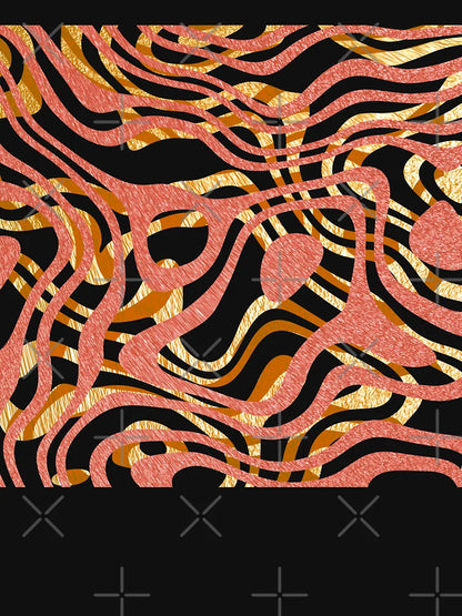 3D abstract metallic curves