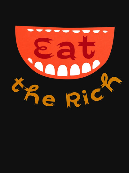 Eat the Rich: The Original and the Best, in Red and Gold on Black