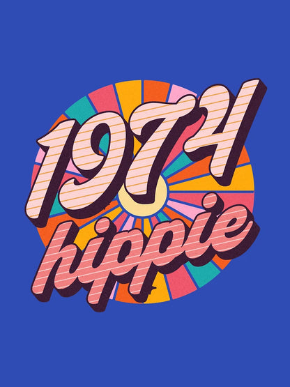 1974 Hippie - Since 1974 - Christmas Gift For Old Hippies Born In 1974