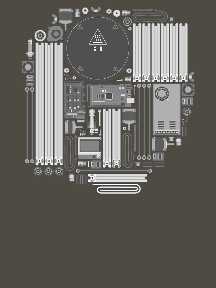 3D Printer Components Delta Engineering T Shirt