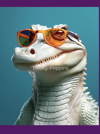 Don't Forget Your Glasses - Stylish Hipster Croc