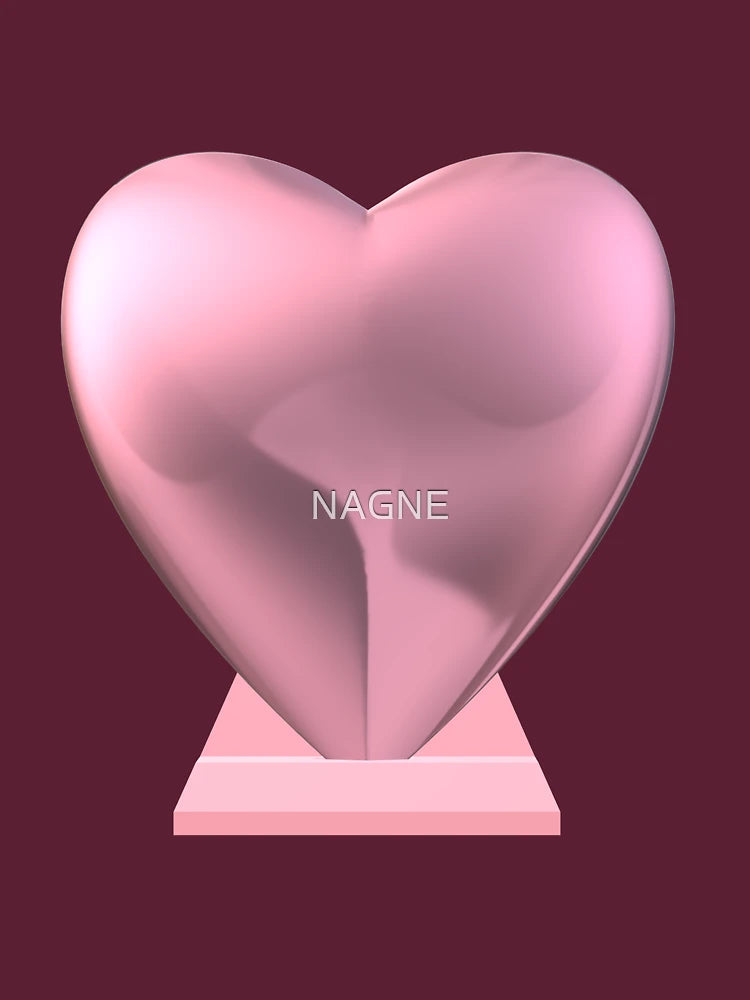 3d pink heart