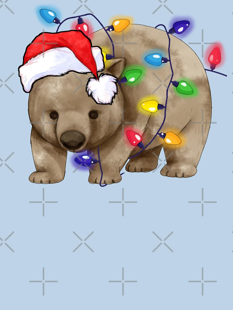 Extra Festive Wombat - Christmas Wombat Australian Christmas Gift Men Woman Kids.