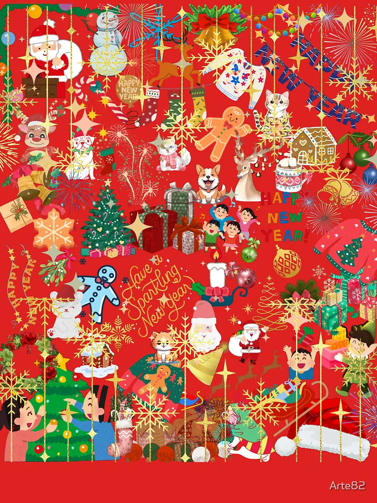 Festive Frenzy: A Christmas Collage