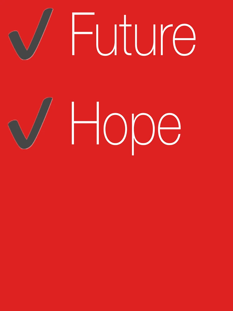 Future and Hope in white and coral