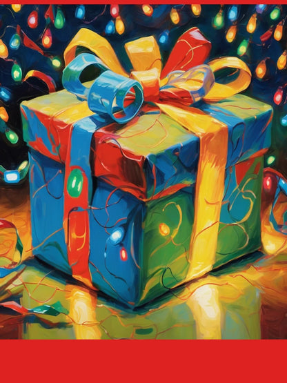 Festive Glow: Gift Wrapped in Lights