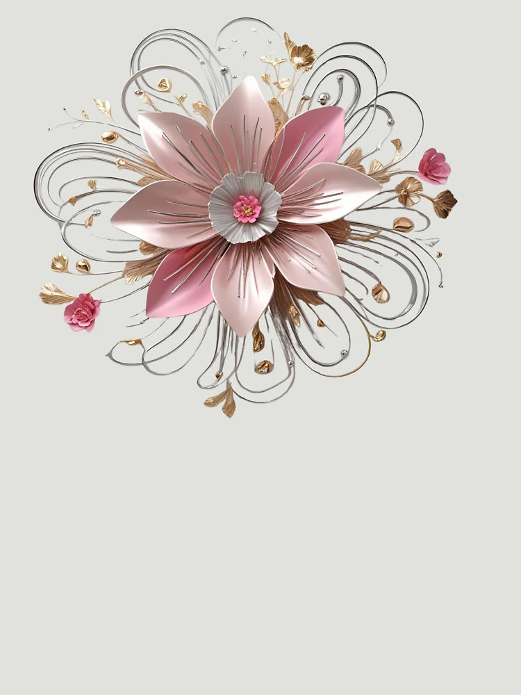 3D Pink Flower