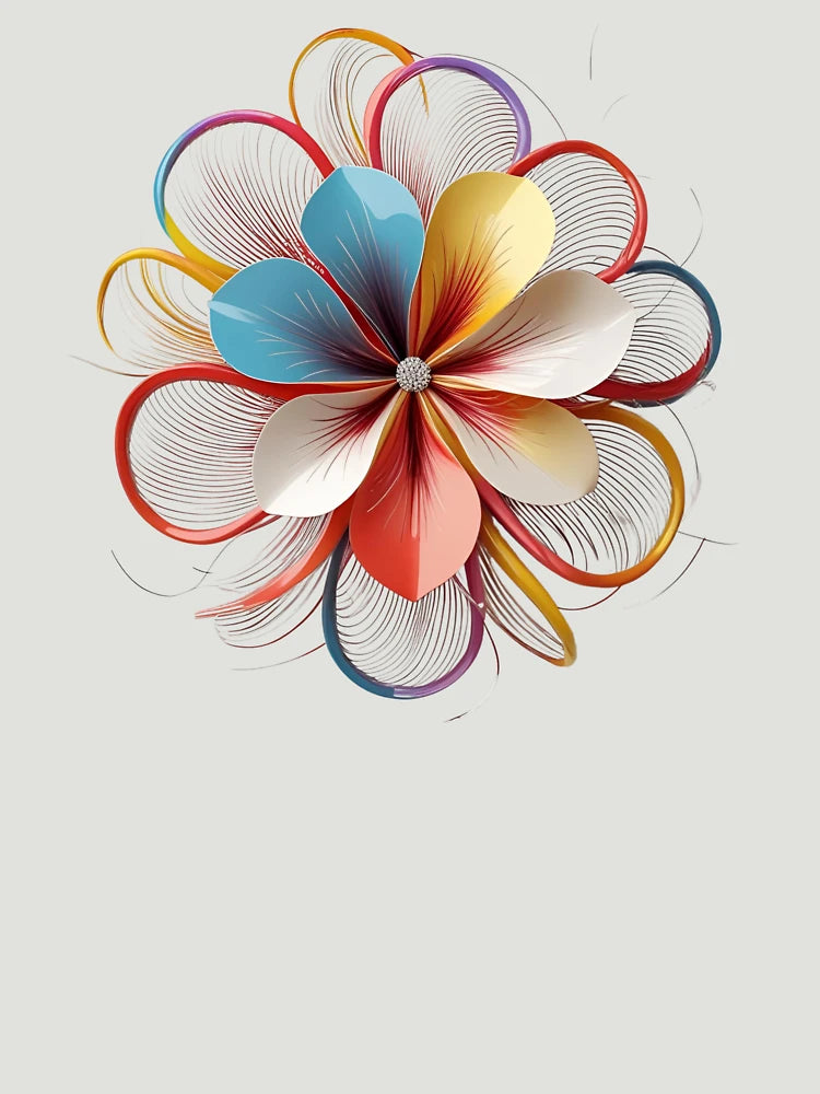 3D lacey delicate multi color bouquet