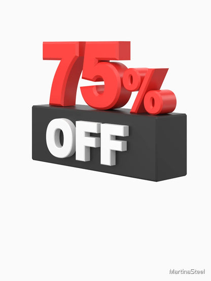 75% OFF BLACK FRIDAY SALE STICKERS AND PIN BUTTONS BLACK AND RED