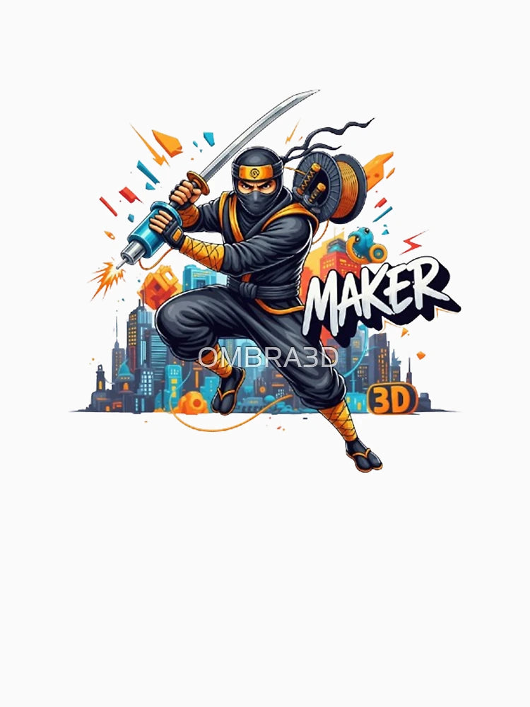 3D Maker Ninja – Urban Warrior with Hotend Blade & Filament Spool