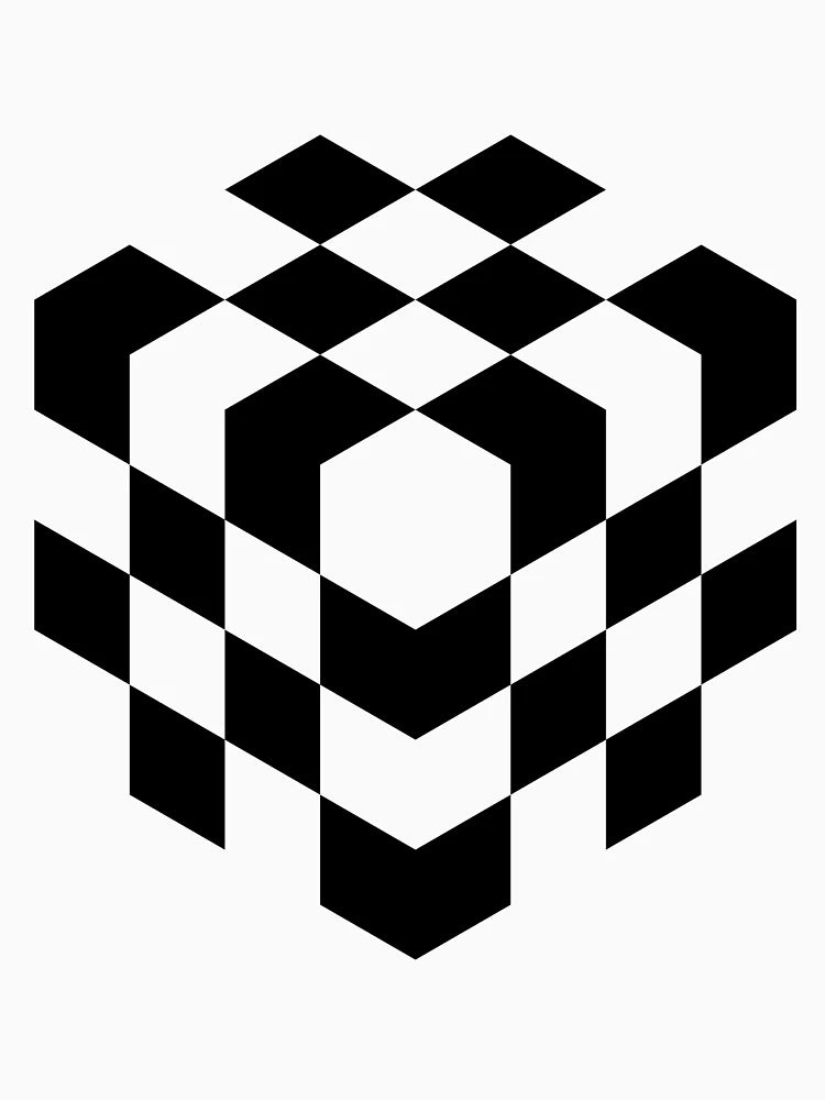 3D Checkered Cube