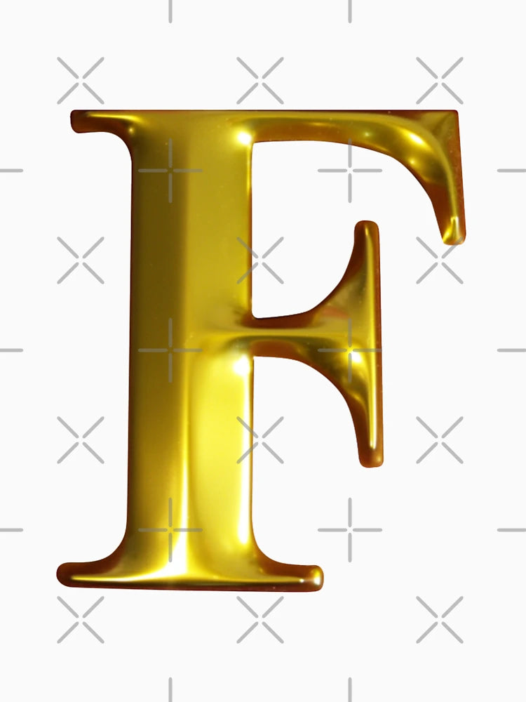 Gold Letter F