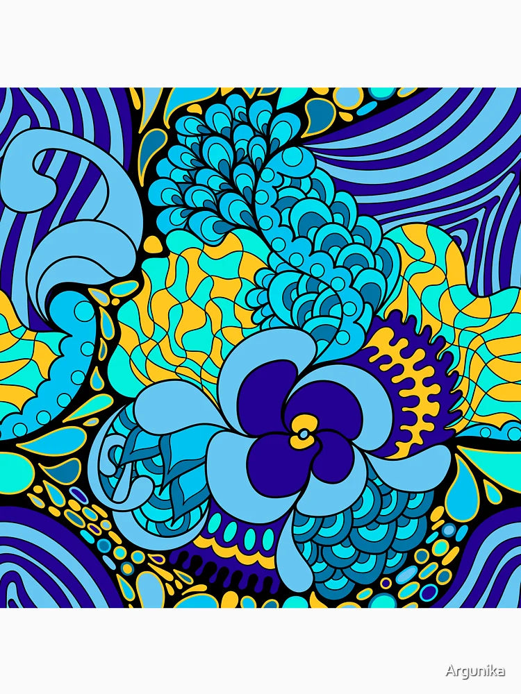 60s hippie psychedelic pattern