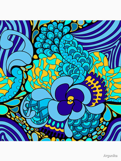 60s hippie psychedelic pattern
