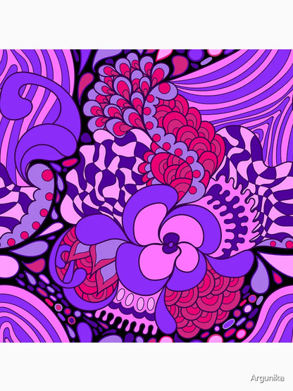 60s hippie psychedelic pattern