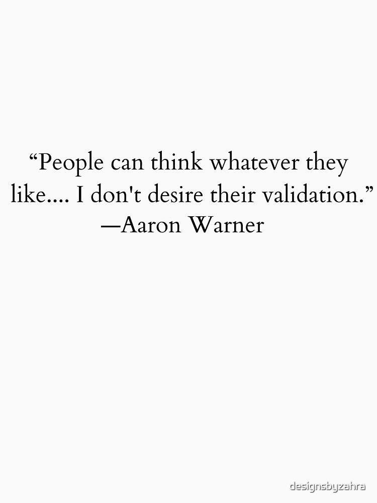 Aaron Warner Shatter Me Quote