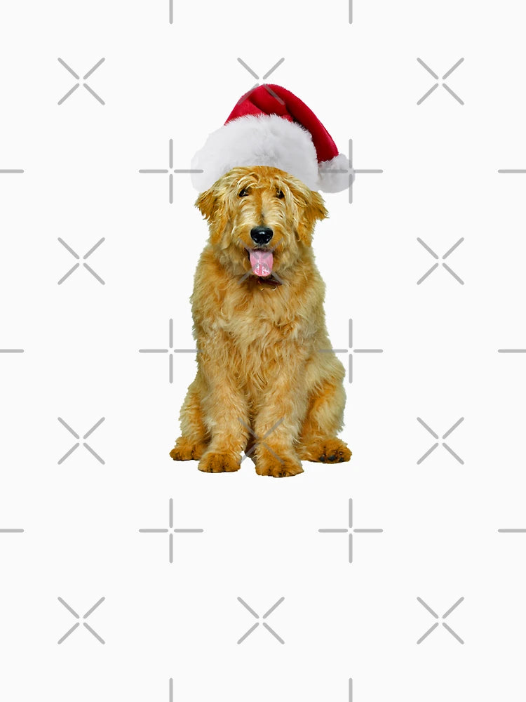 Goldendoodle Santa Claus Merry Christmas