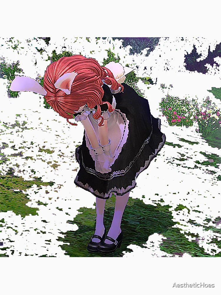 3D anime glitch MAID