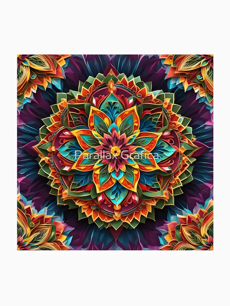 3D Colorful Mandala