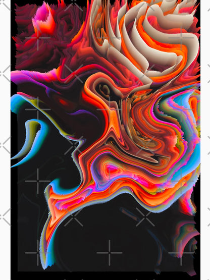 abstract glitchy art