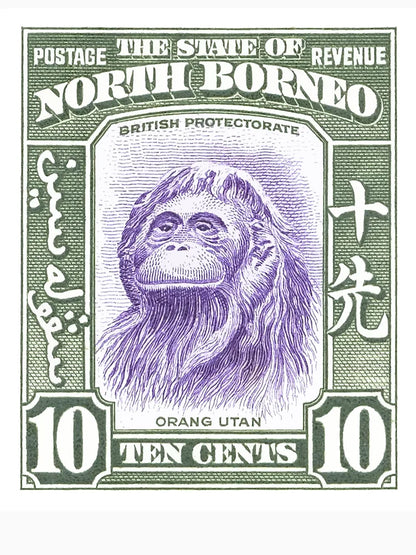 1939 North Borneo Orangutan Stamp