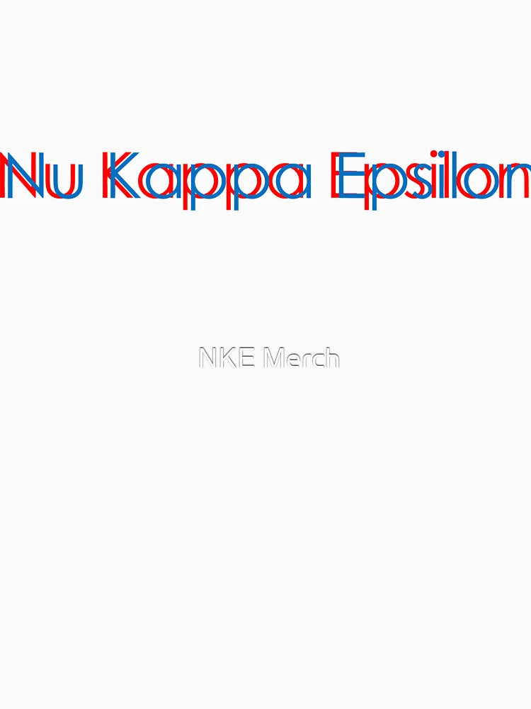 Nu Kappa Epsilon - 3D Effect Text