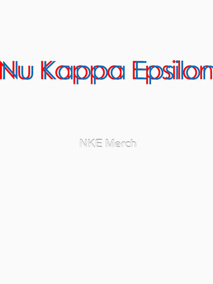 Nu Kappa Epsilon - 3D Effect Text
