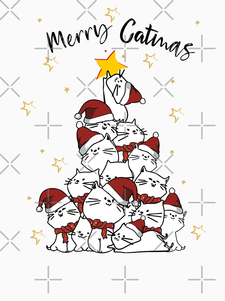 Merry Catmas Christmas Tree Cats Cat Lover Gift