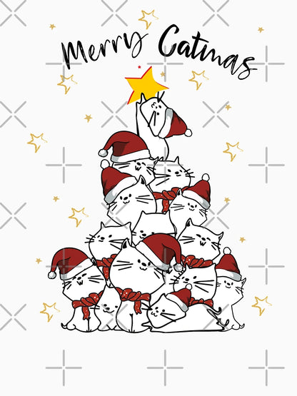 Merry Catmas Christmas Tree Cats Cat Lover Gift