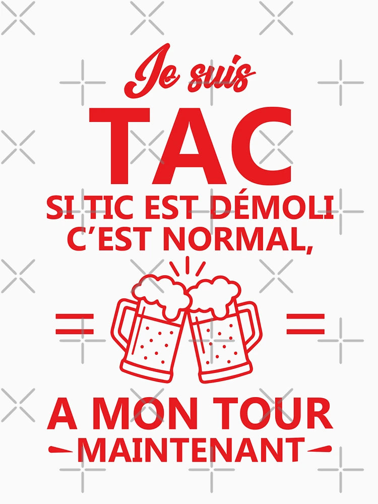 I Am Tac – Humor, Duo & Beer – Party T-shirt