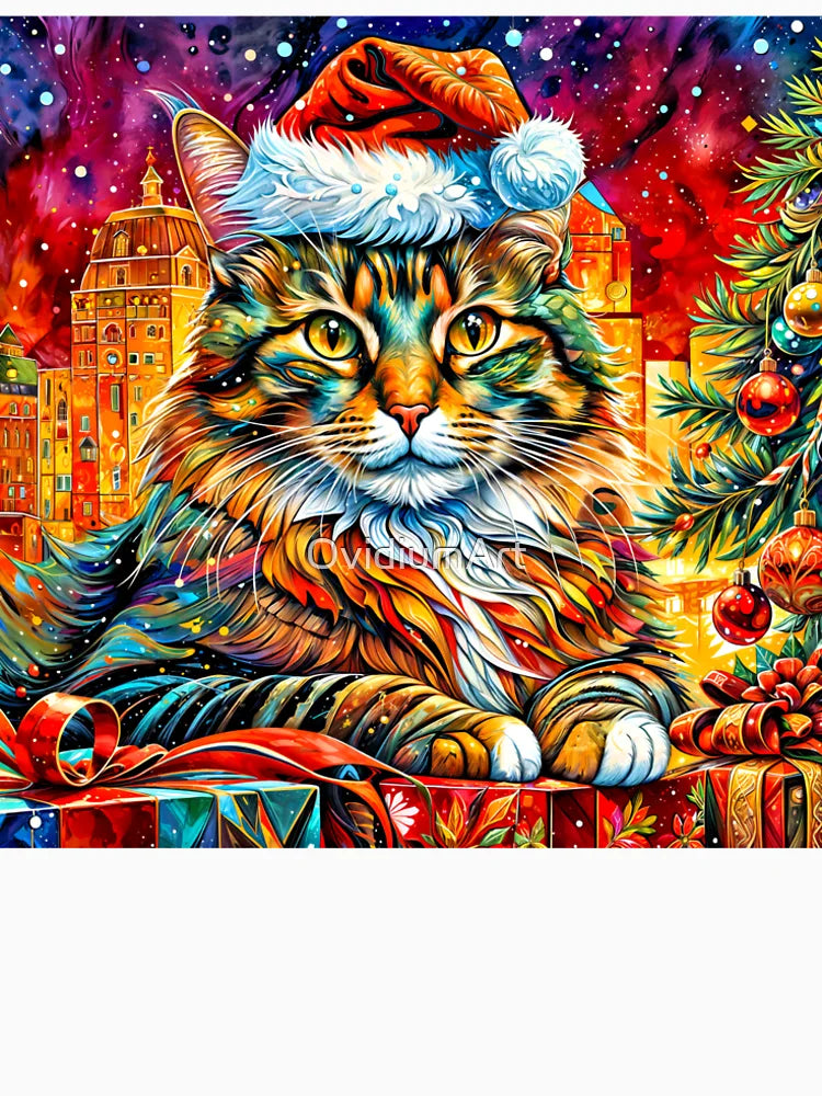 Festive cat