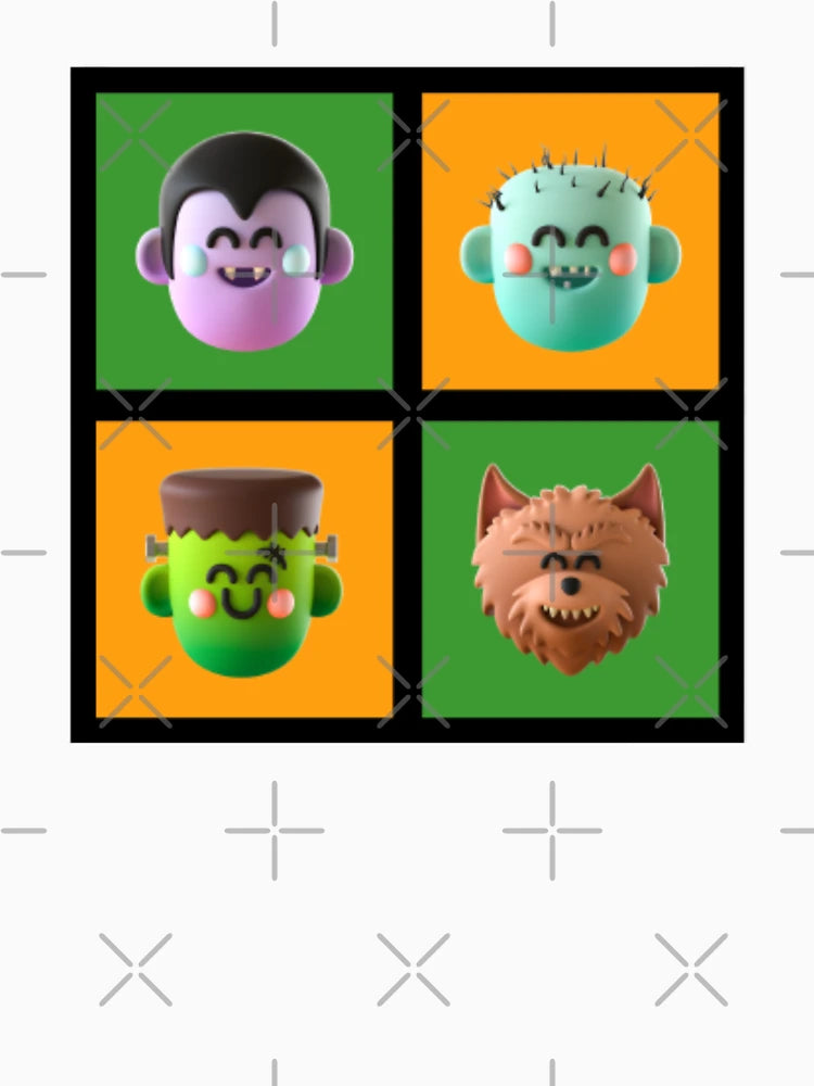 3D Cute Halloween Characters