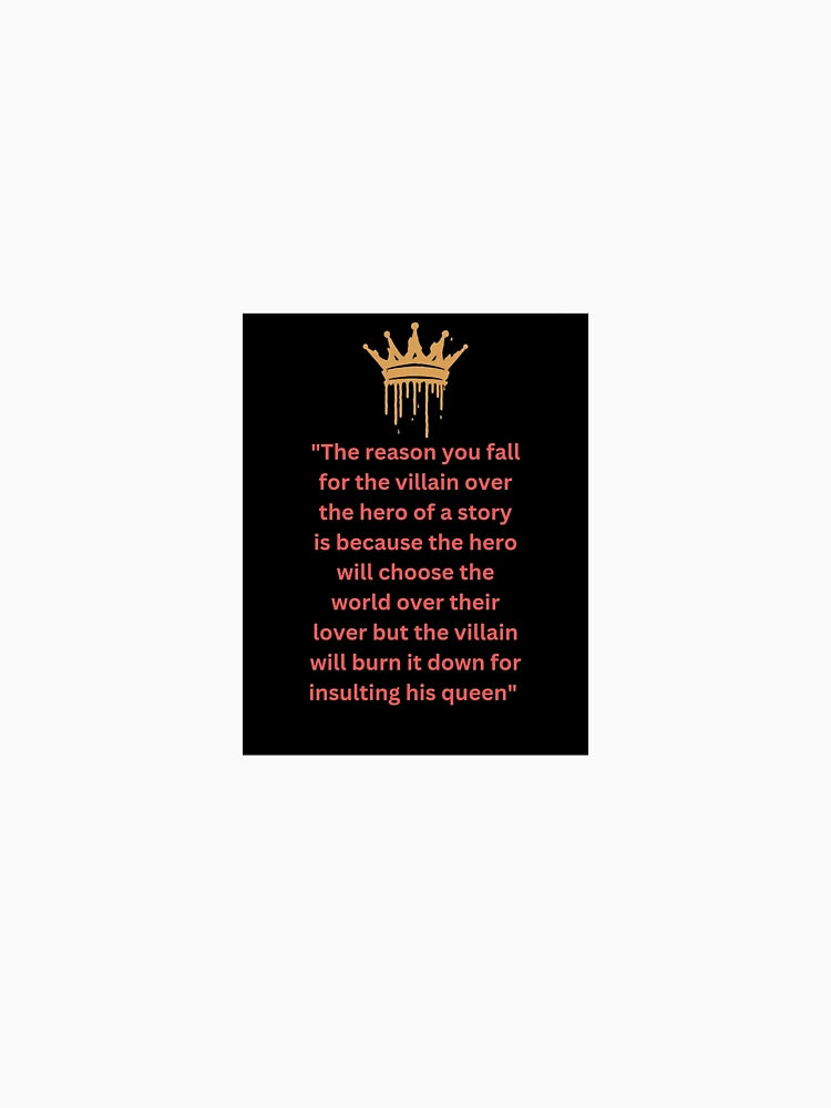 Falling for the villain quote