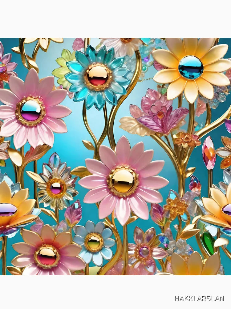 3d pastel flowers background, floral poster design.