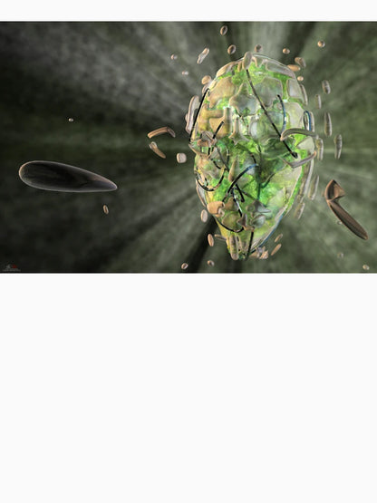 Explosion face, 3D image