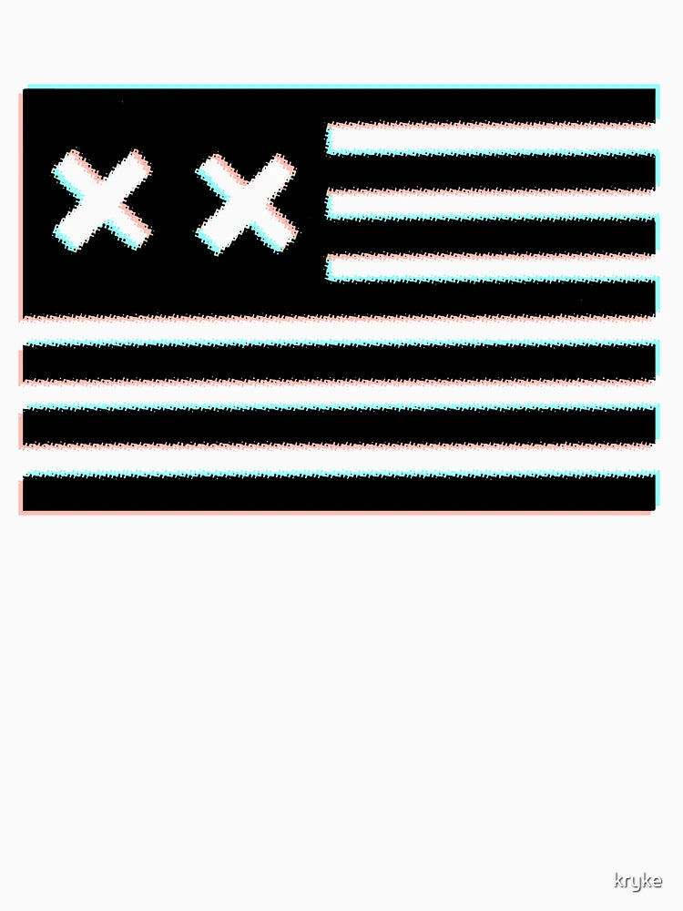 3d grandson double x flag