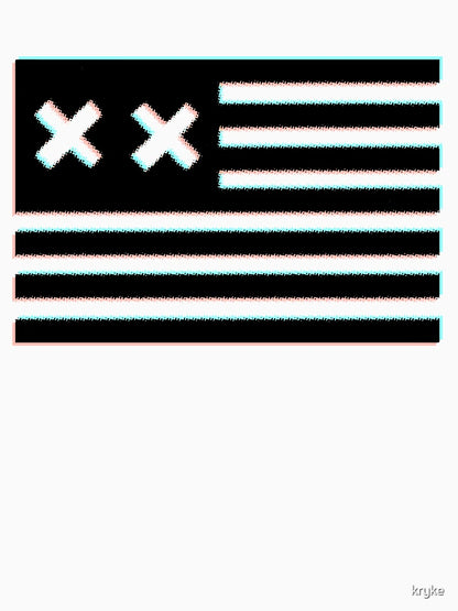 3d grandson double x flag