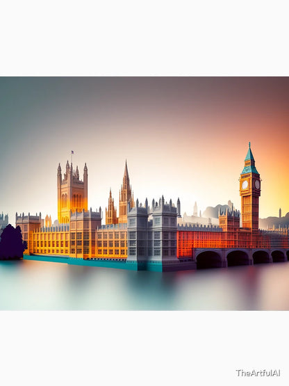 3D Effect Papercut Art - Cityscape Scene