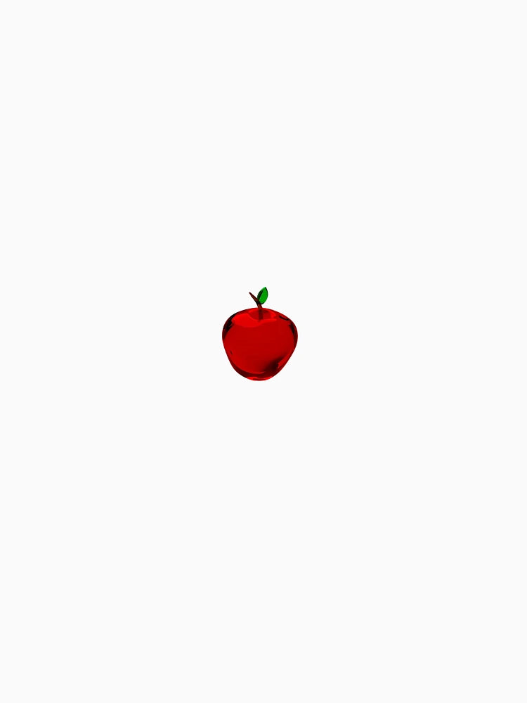 3D Red Apple