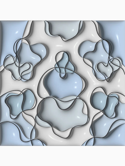 abstract background with bubbles, vector abstract 3d object background