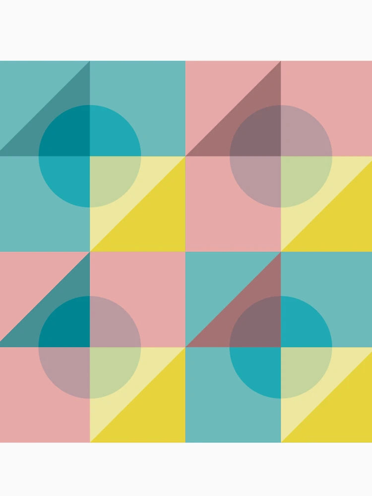 Abstract composition pastel circles