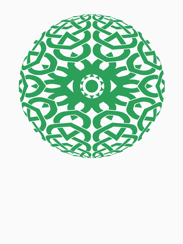 3D Celtic Sphere Design with Eye at the Center