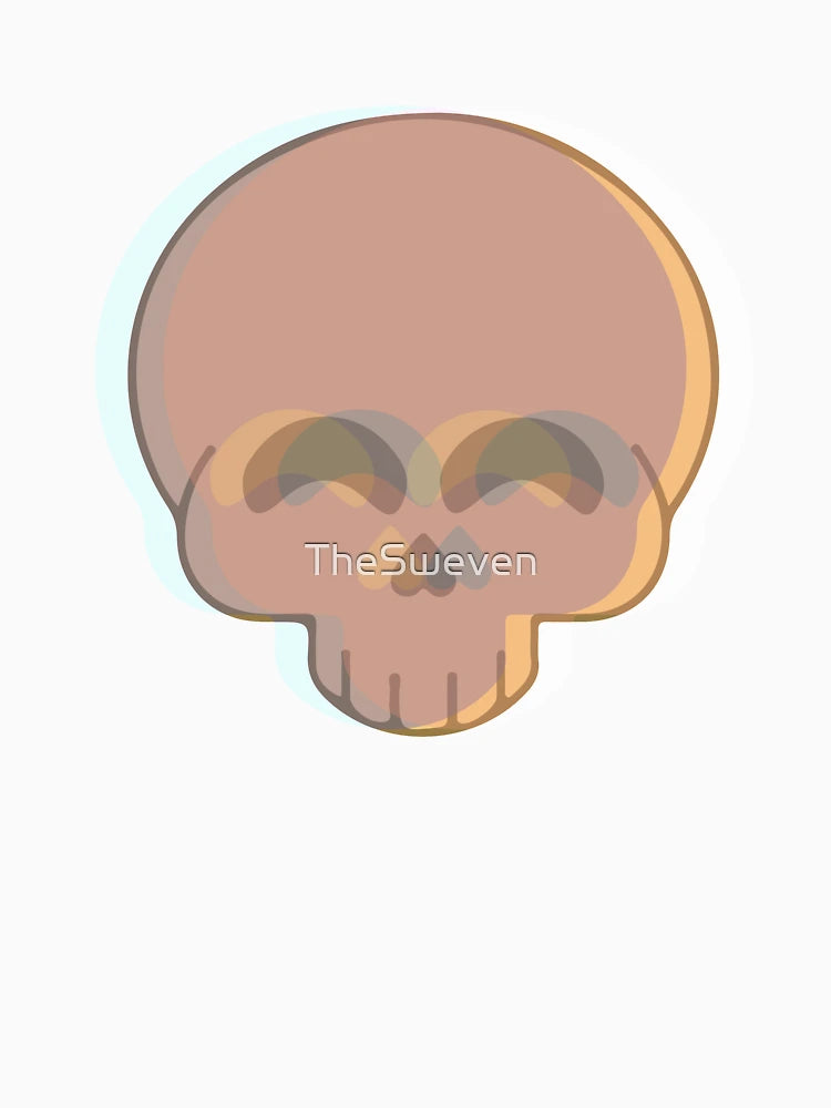 3D Effect Smiling Skull