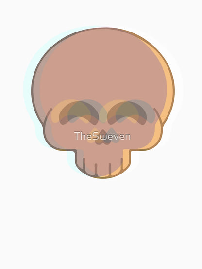 3D Effect Smiling Skull