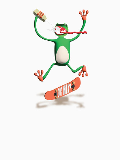 Frog On Skateboard