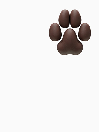 Domestic Dog-styled 3D Pawpad Design (Brown)