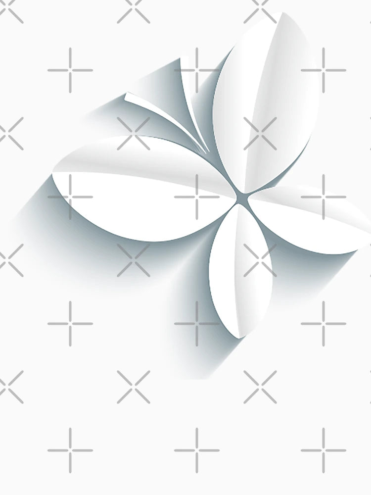3D White Butterfly